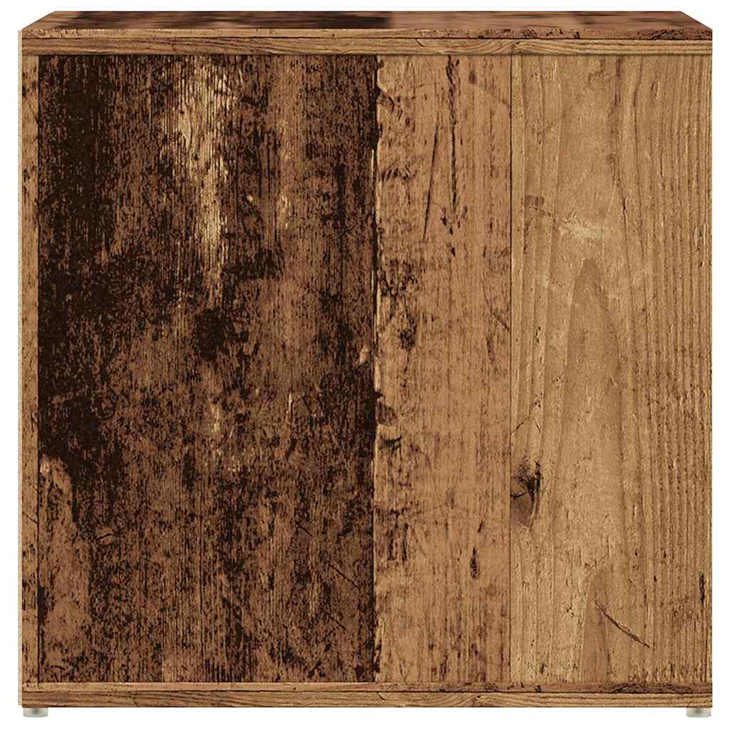 vidaXL Box Drawer Old Wood 40.5x40x40 cm Engineered Wood