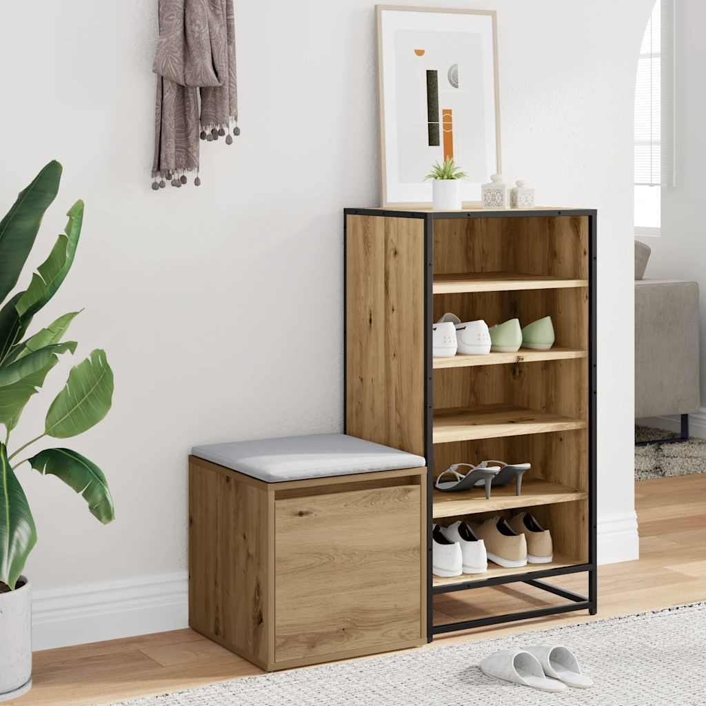 vidaXL Box Drawer Artisan Oak 40.5x40x40 cm Engineered Wood