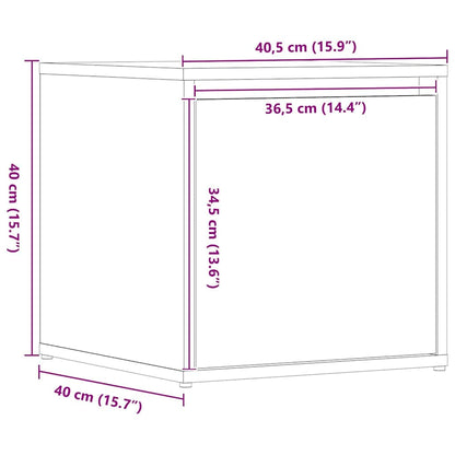 vidaXL Box Drawer Artisan Oak 40.5x40x40 cm Engineered Wood