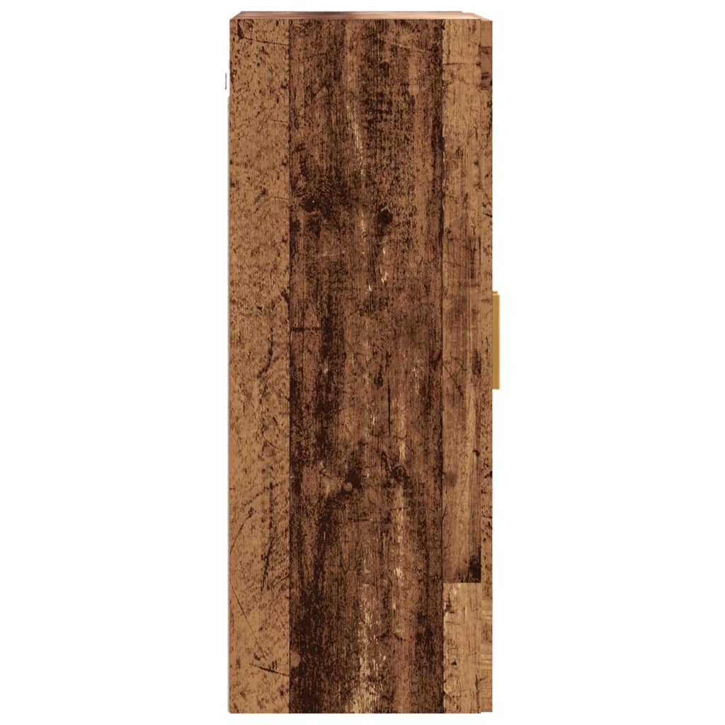 vidaXL Hanging Wall Cabinet Old Wood 69,5x34x90 cm