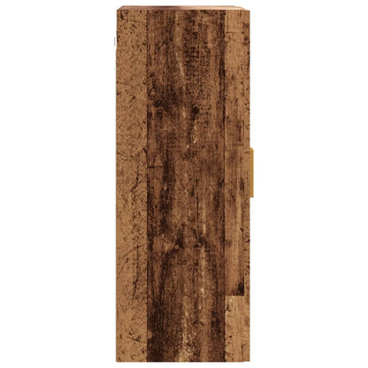 vidaXL Hanging Wall Cabinet Old Wood 69,5x34x90 cm