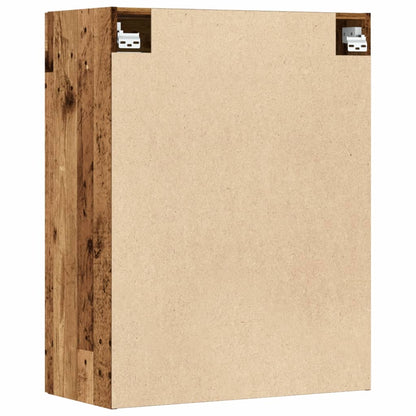vidaXL Hanging Wall Cabinet Old Wood 69,5x34x90 cm