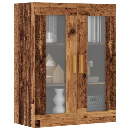 vidaXL Hanging Wall Cabinet Old Wood 69,5x34x90 cm