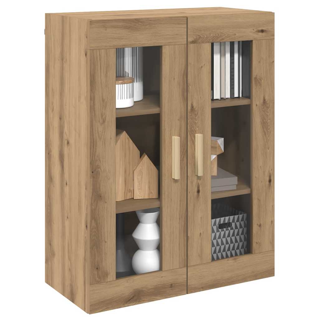 vidaXL Hanging Wall Cabinet Artisian Oak 69.5x34x90 cm