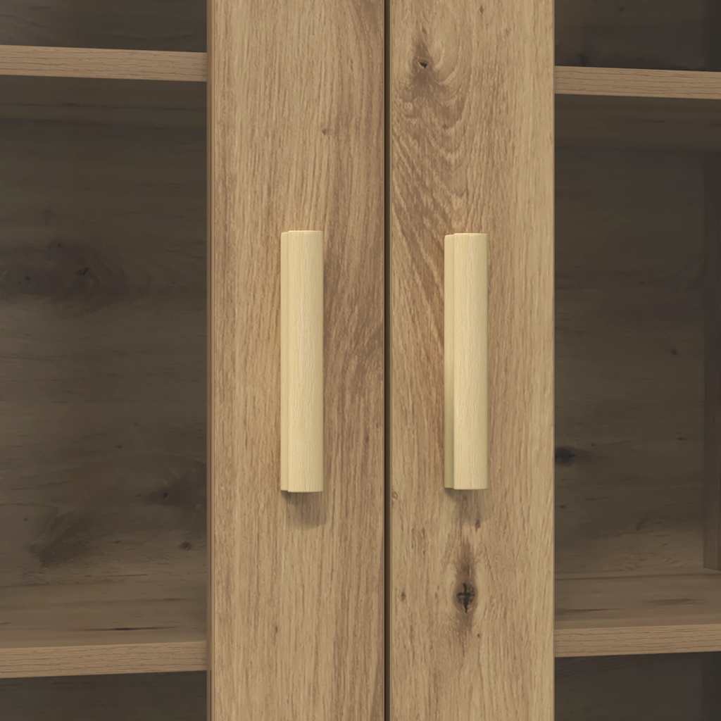 vidaXL Hanging Wall Cabinet Artisian Oak 69.5x34x90 cm