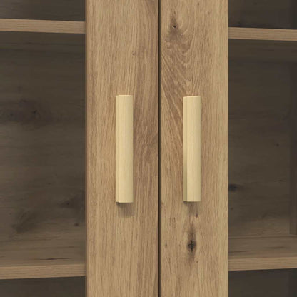 vidaXL Hanging Wall Cabinet Artisian Oak 69.5x34x90 cm