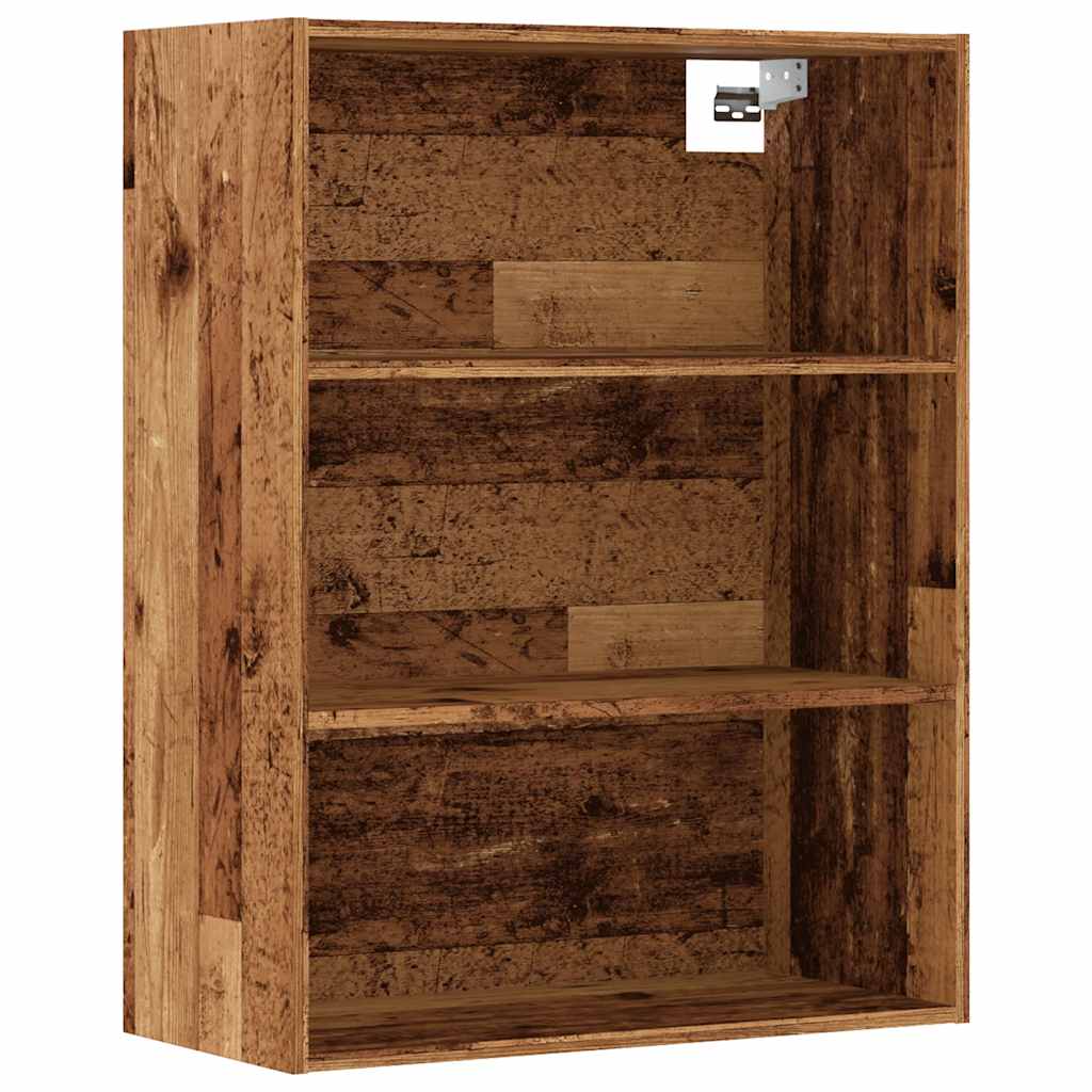 vidaXL Hanging Wall Cabinet Old Wood 69,5x32,5x90 cm