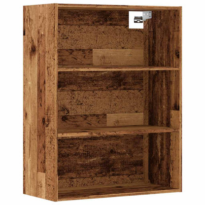 vidaXL Hanging Wall Cabinet Old Wood 69,5x32,5x90 cm