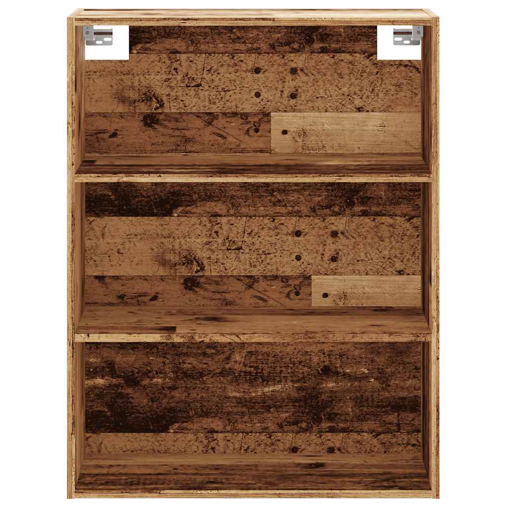 vidaXL Hanging Wall Cabinet Old Wood 69,5x32,5x90 cm