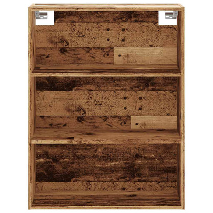 vidaXL Hanging Wall Cabinet Old Wood 69,5x32,5x90 cm