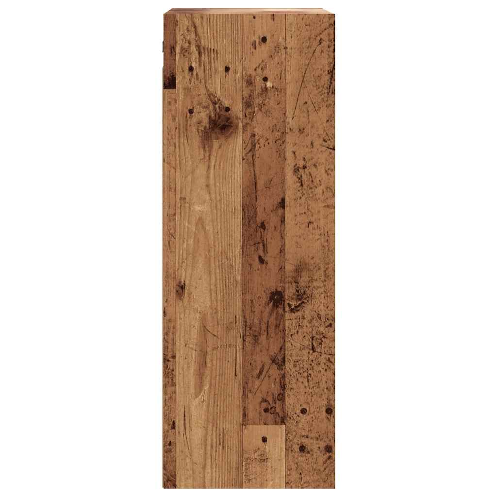 vidaXL Hanging Wall Cabinet Old Wood 69,5x32,5x90 cm