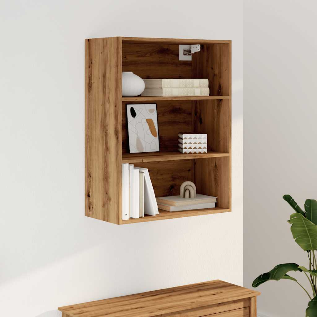 vidaXL Hanging Wall Cabinet Artisan Oak 69.5x32.5x90 cm