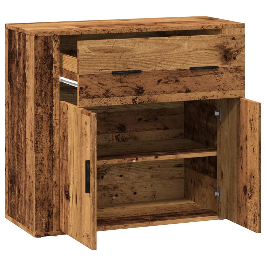 vidaXL Sideboard Old Wood 80x33x70 cm Engineered Wood