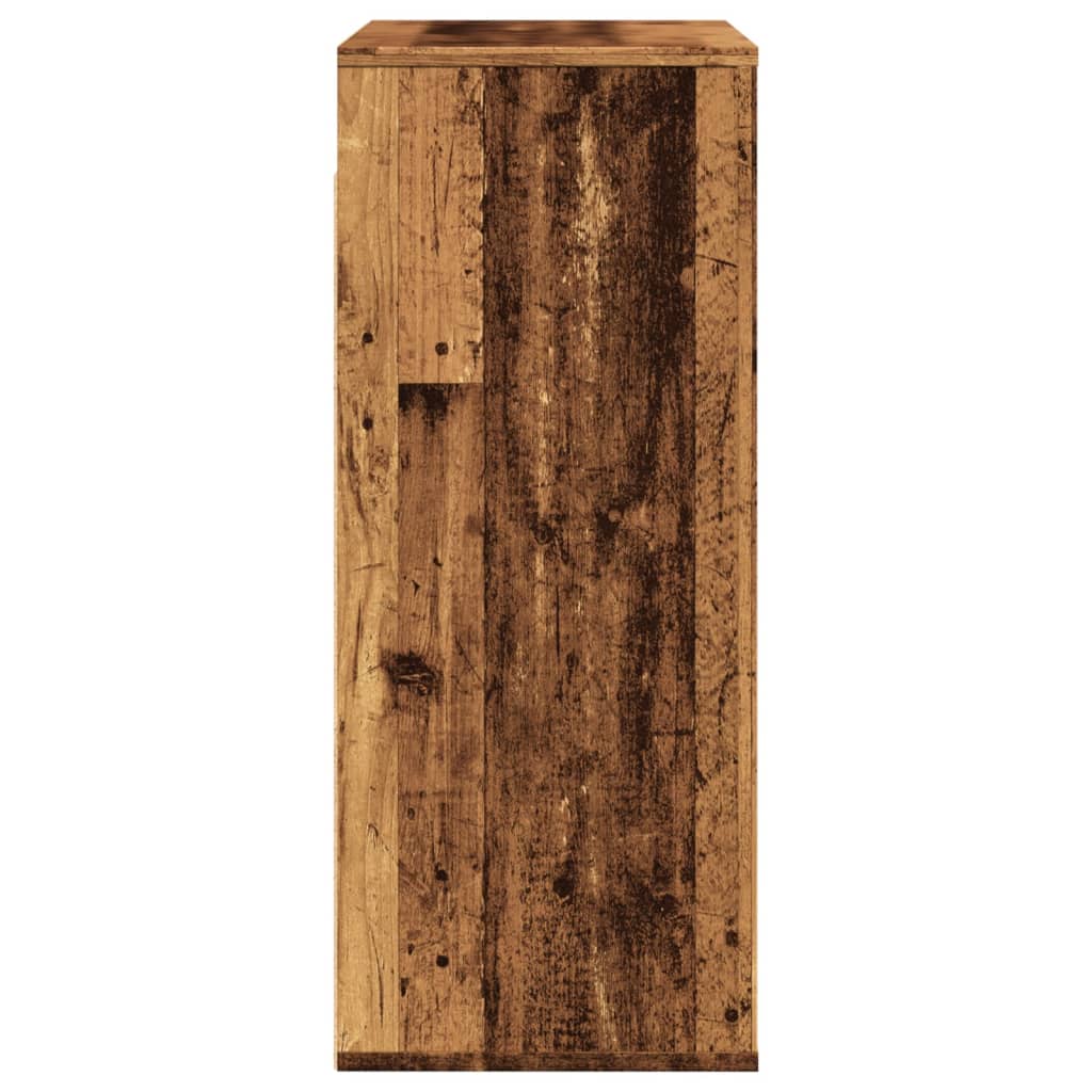 vidaXL Wall Cabinet Old Wood 80x33x80 cm Engineered Wood
