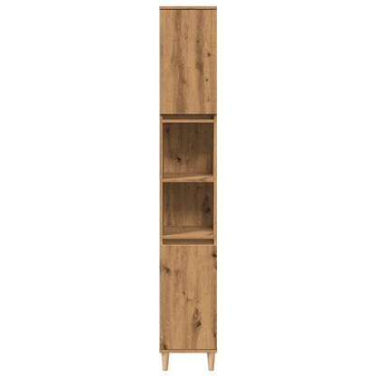 vidaXL Bathroom Cabinet Artisan Oak 30x30x190 cm Engineered Wood