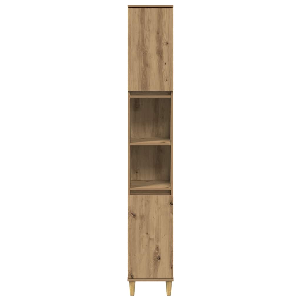 vidaXL Bathroom Cabinet Artisan Oak 30x30x190 cm Engineered Wood