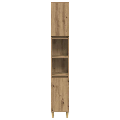vidaXL Bathroom Cabinet Artisan Oak 30x30x190 cm Engineered Wood