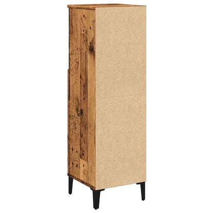 vidaXL Bathroom Cabinet Old Wood 30x30x100 cm Engineered Wood