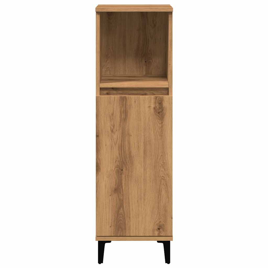 vidaXL Bathroom Cabinet Artisan Oak 30x30x100 cm Engineered Wood