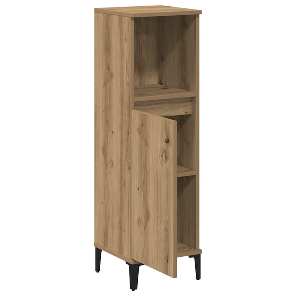 vidaXL Bathroom Cabinet Artisan Oak 30x30x100 cm Engineered Wood