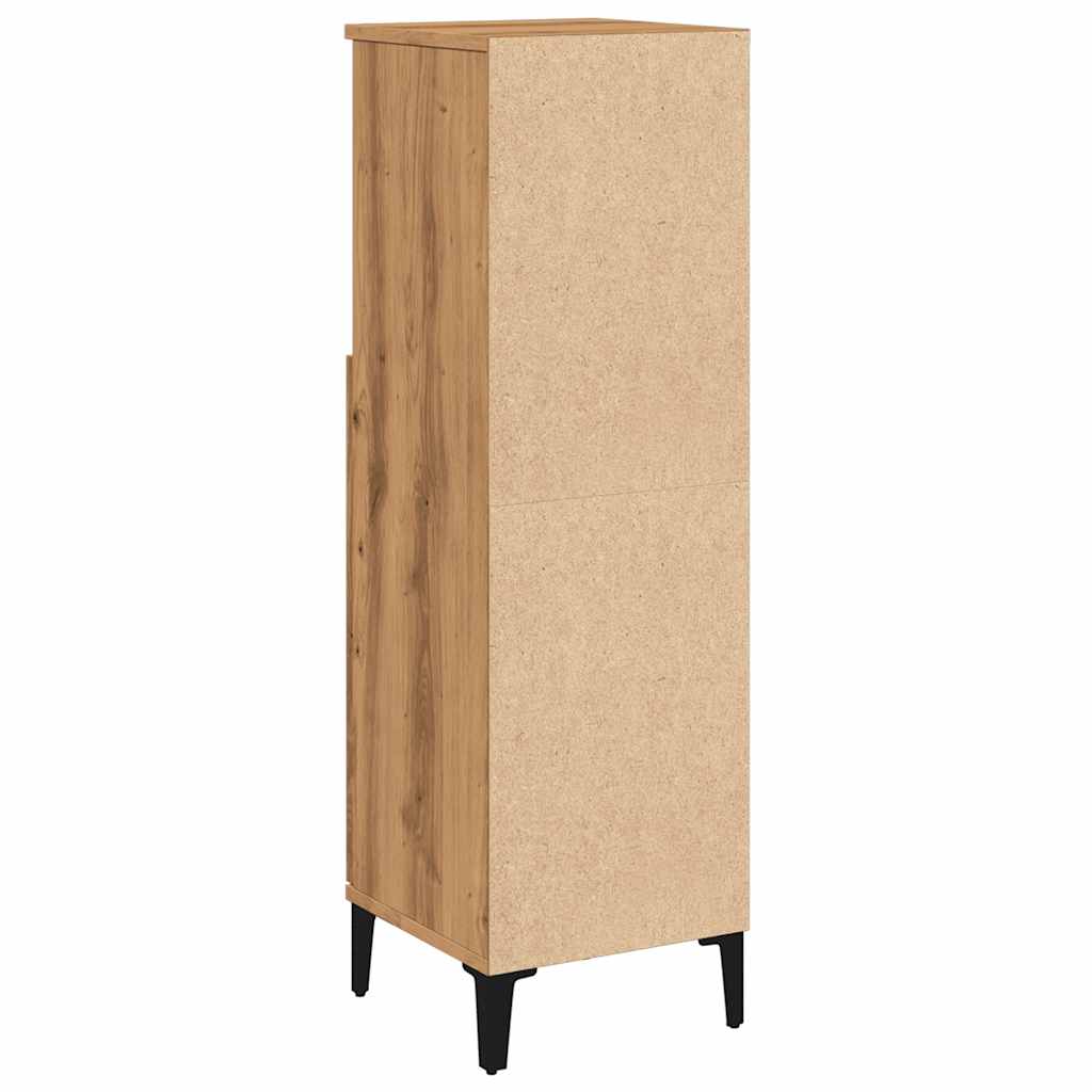 vidaXL Bathroom Cabinet Artisan Oak 30x30x100 cm Engineered Wood
