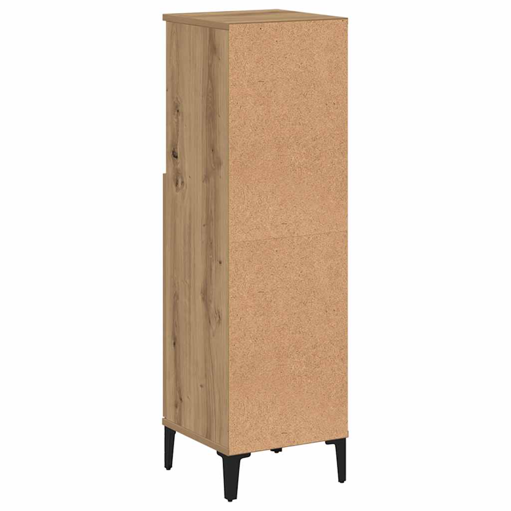 vidaXL Bathroom Cabinet Artisan Oak 30x30x100 cm Engineered Wood