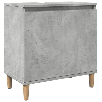 vidaXL Sink Cabinet Concrete Grey 58x33x60 cm Engineered Wood