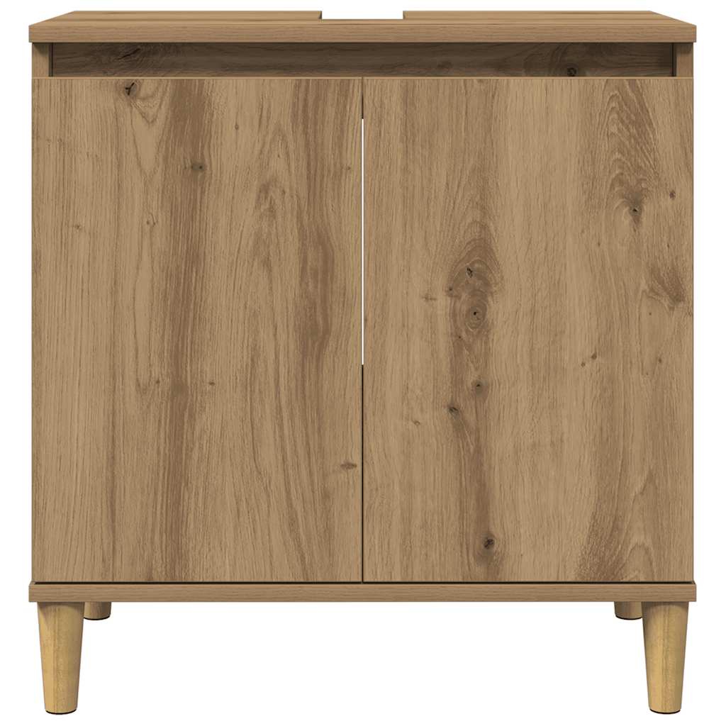 vidaXL Sink Cabinet Artisan Oak 58x33x60 cm Engineered Wood