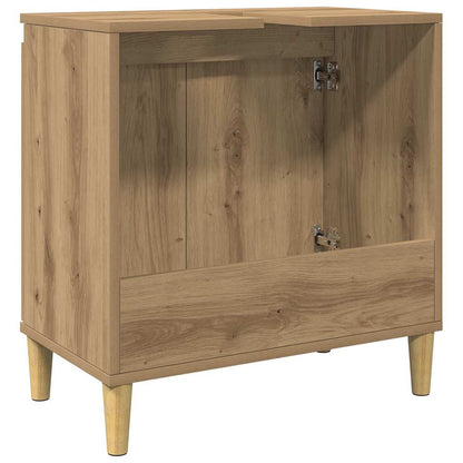 vidaXL Sink Cabinet Artisan Oak 58x33x60 cm Engineered Wood