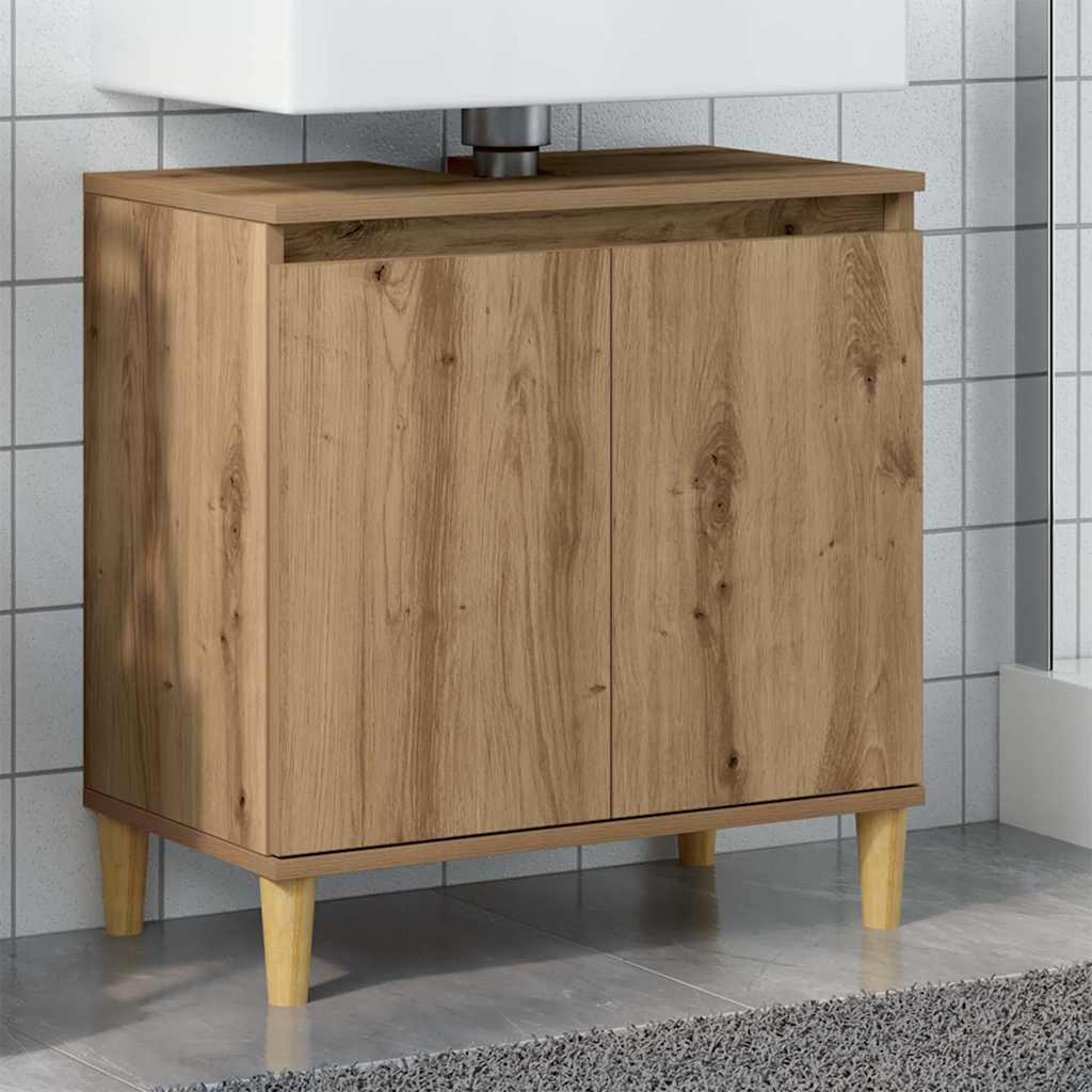 vidaXL Sink Cabinet Artisan Oak 58x33x60 cm Engineered Wood