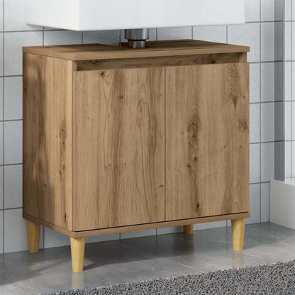 vidaXL Sink Cabinet Artisan Oak 58x33x60 cm Engineered Wood