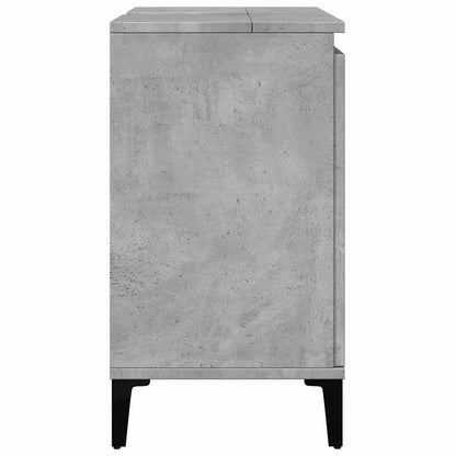 vidaXL Sink Cabinet Concrete Grey 58x33x60 cm Engineered Wood