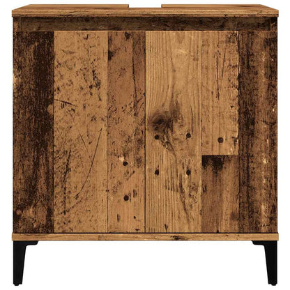 vidaXL Sink Cabinet Old Wood 58x33x60 cm Engineered Wood