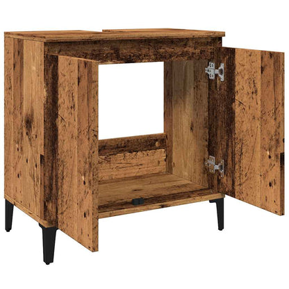 vidaXL Sink Cabinet Old Wood 58x33x60 cm Engineered Wood