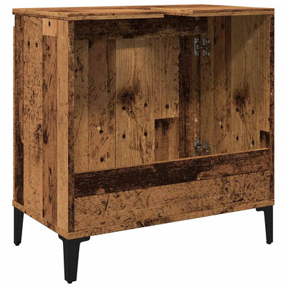 vidaXL Sink Cabinet Old Wood 58x33x60 cm Engineered Wood
