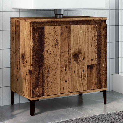 vidaXL Sink Cabinet Old Wood 58x33x60 cm Engineered Wood
