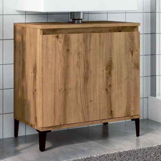 vidaXL Sink Cabinet Artisan Oak 58x33x60 cm Engineered Wood