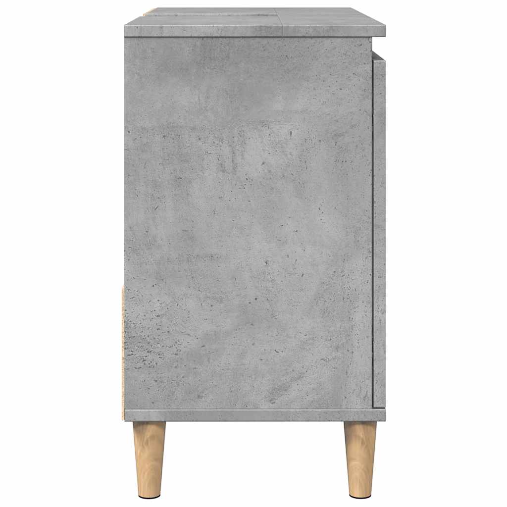 vidaXL Sink Cabinet Concrete Grey 65x33x60 cm Engineered Wood