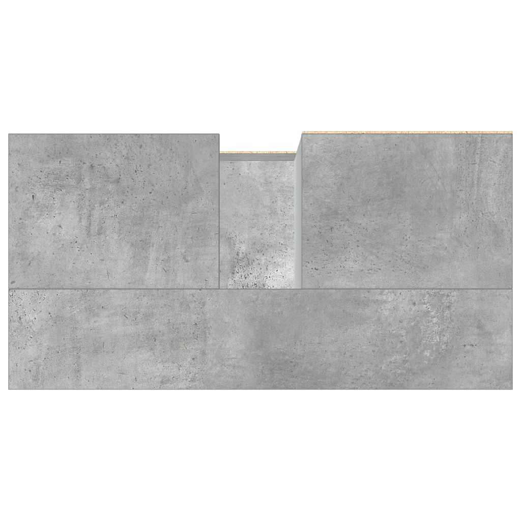 vidaXL Sink Cabinet Concrete Grey 65x33x60 cm Engineered Wood