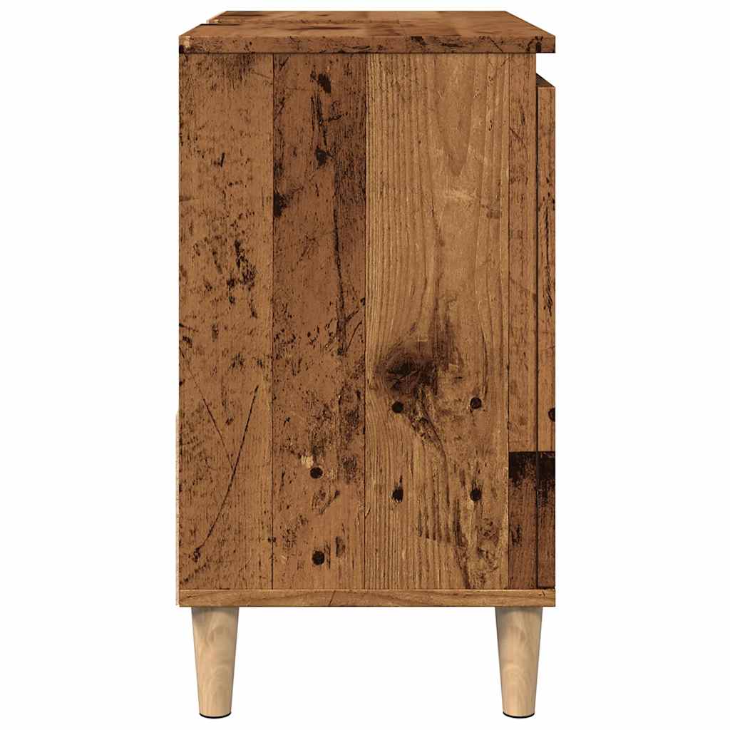 vidaXL Sink Cabinet Old Wood 65x33x60 cm Engineered Wood