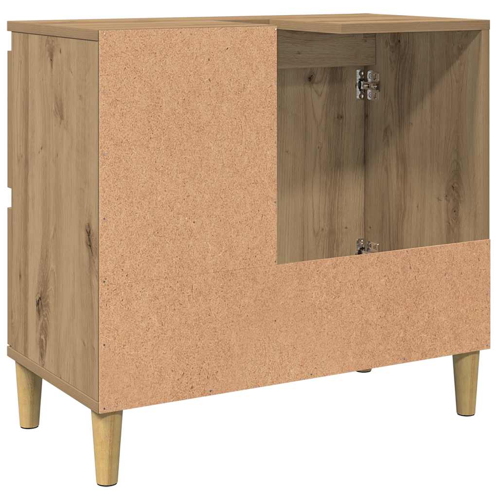 vidaXL Sink Cabinet Artisan Oak 65x33x60 cm Engineered Wood