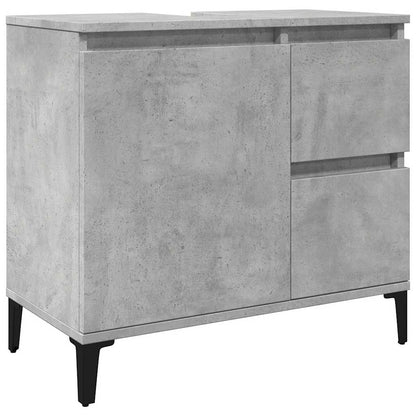 vidaXL Sink Cabinet Concrete Grey 65x33x60 cm Engineered Wood