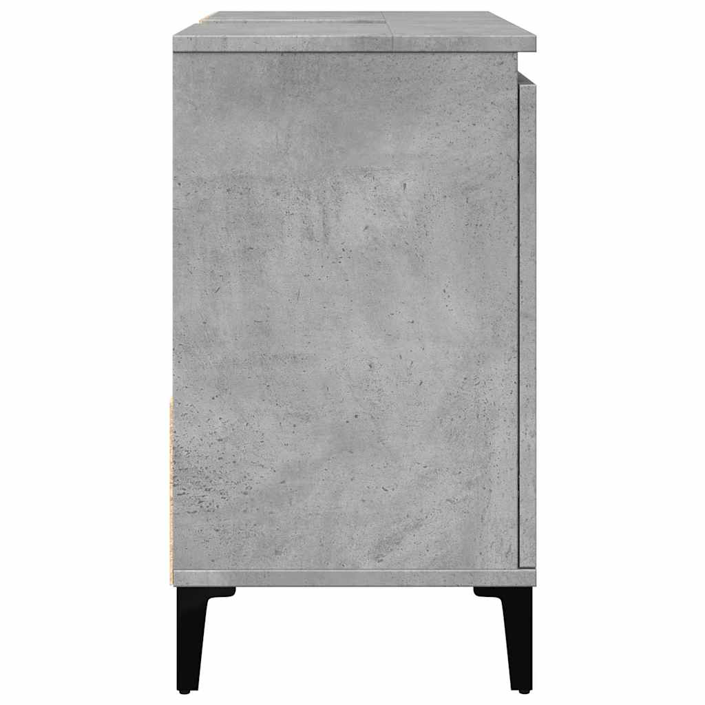 vidaXL Sink Cabinet Concrete Grey 65x33x60 cm Engineered Wood