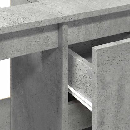 vidaXL Sink Cabinet Concrete Grey 65x33x60 cm Engineered Wood