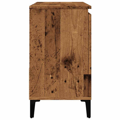 vidaXL Sink Cabinet Old Wood 65x33x60 cm Engineered Wood