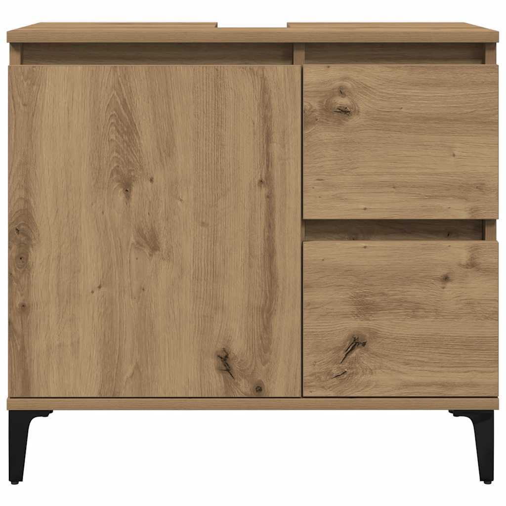 vidaXL Sink Cabinet Artisan Oak 65x33x60 cm Engineered Wood