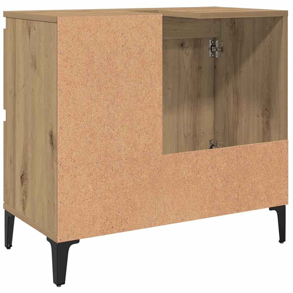 vidaXL Sink Cabinet Artisan Oak 65x33x60 cm Engineered Wood