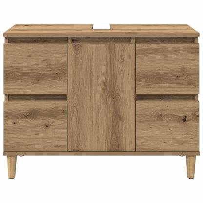 vidaXL Sink Cabinet Artisan Oak 80x33x60 cm Engineered Wood