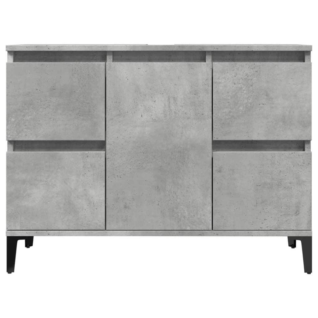 vidaXL Sink Cabinet Concrete Grey 80x33x60 cm Engineered Wood