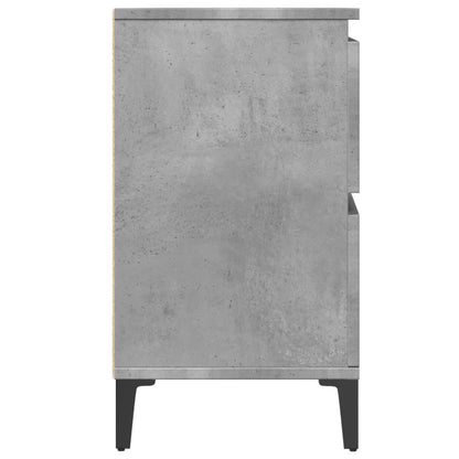 vidaXL Sink Cabinet Concrete Grey 80x33x60 cm Engineered Wood